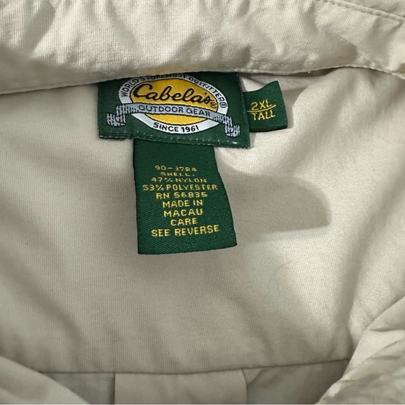 Cabela's Cream Casual Button Down Shirt - Picture 3 of 3